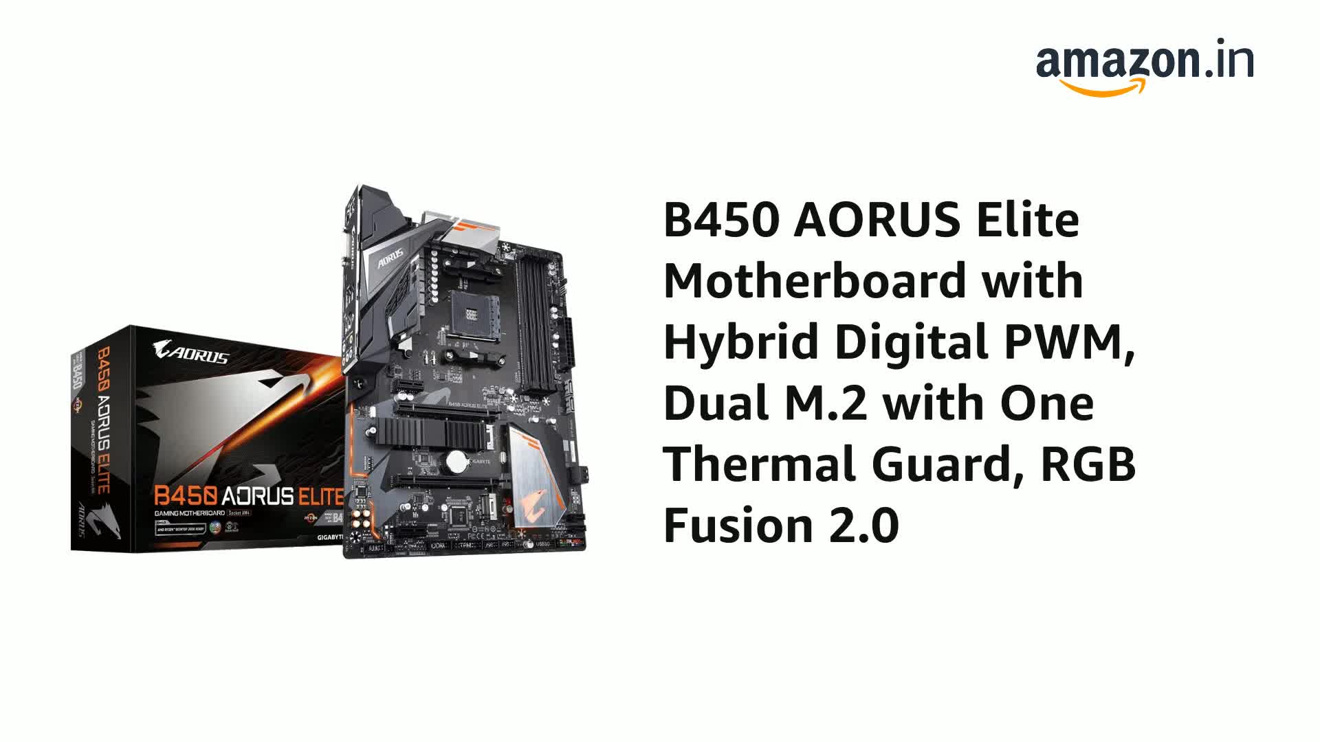 Amazon.in: Buy GIGABYTE B450 AORUS Elite ATX Motherboard DDR4